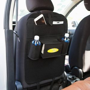 Organisateur de voiture 1 pièce, rangement de siège de coffre arrière de voiture, filet poubelle multi-poches, porte-boissons, cintre pour pochette de capacité