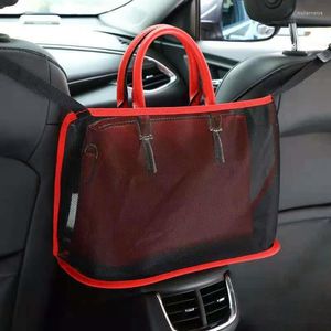 Organisateur de voiture 1 pièces siège filet poche grande capacité sac à main porte-sac sac stockage animal barrière chien pochette entre les sièges arrière