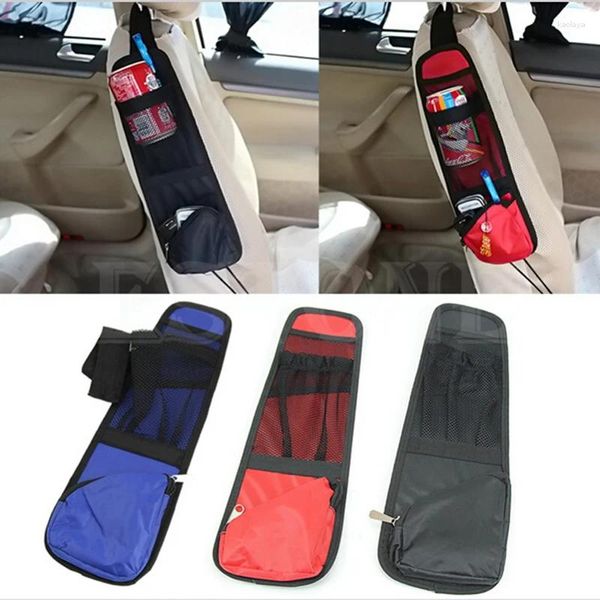 Organisateur de voiture 2 X tissu imperméable, support de poche arrière latéral pour siège Auto, rangement de sac de rangement, cintre pour boissons mobiles