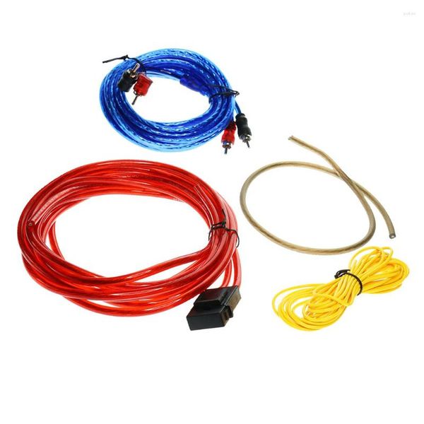 Organizador de automóviles 4pcs Cable de alambre de subwoofer de audio Instalar cableado AMP