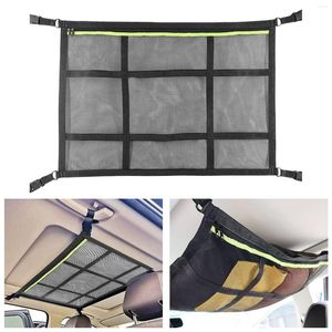 Organisateur de voiture 54x80cm plafond filet de chargement poche toit long voyage sac de rangement tente couette enfants jouet serviette articles divers intérieur Auto accessoires