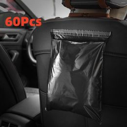 Organisateur de voiture 60 pièces sac poubelle jetable facile à coller étanche étanche Portable Auto vomi sacs poubelle pour bureau cuisine