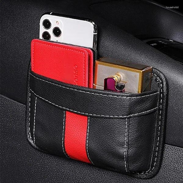 Organizador de automóviles Bolsa de almacenamiento de asiento adhesivo Multifuncional Gap Pocket Trasero Colgando trasero