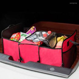 Auto -organisator Auto Accessories Trunk Inklapbaar speelgoed Voedselopslag Truck Container Tassen Doos Zwart Stowing Tidying
