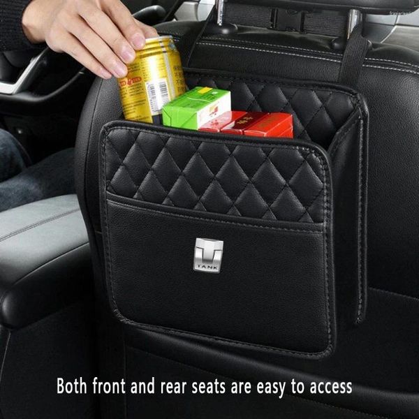 Organizador de coche, bolsa de almacenamiento para asiento trasero, caja colgante, toalla de papel, cubo de basura para teléfono para Great Wall GWM WEY Tank 300 500 Tank300