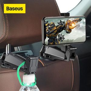 Baseus – organisateur de voiture 2 en 1, crochet d'appui-tête avec support de téléphone, siège arrière pour sac à main, attache de siège arrière, Clip multifonction