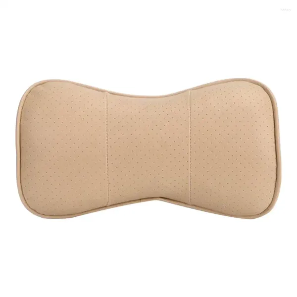 Organizador de automóviles Beige Universal Asiento Almohada Cuello Resto Reposacabezas Cojín Soporte Lavable