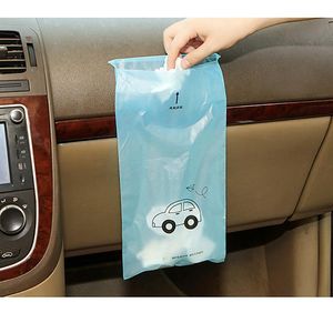 Organisateur de voiture sac poubelle biodégradable créatif jetable auto-adhésif Portable peut anti-fuite porte-poussière pour la cuisine