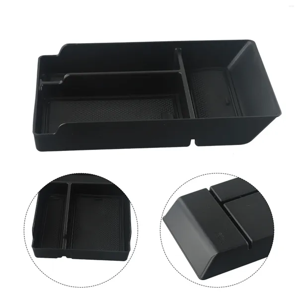 Caja organizadora de coche para IONIQ 5, piezas de repuesto frontales, almacenamiento ABS Negro, Accesorios, marca duradera, alta calidad