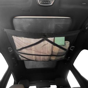 Organisateur de voiture plafond filet de chargement poche intérieur haut maille grande capacité grille Fine toit automatique pour jouets collations