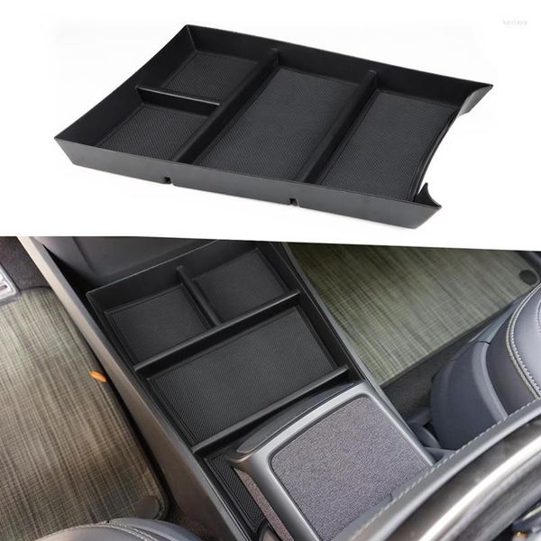 Organizador de coche, consola central, bandeja inferior para Rivian R1T R1S 2023, caja de almacenamiento con inserto de reposabrazos