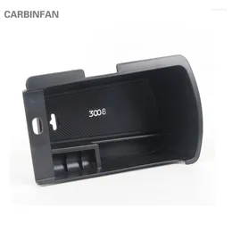 Organizador de coche, caja de almacenamiento de apoyabrazos Central, contenedor, bandeja para Peugeot 3008 2011-2024, accesorios de limpieza y remolque interior B65