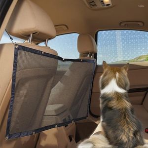 Organizador de automóviles Red de barrera para perros Vehículo Pet Auto Elástico Valla Mascotas Durable Malla de asiento trasero para accesorios interiores