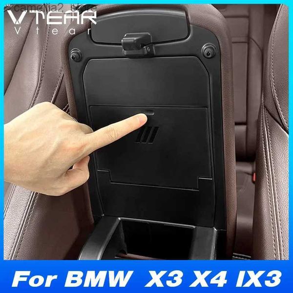 Organisateur de voiture pour BMW X3 G01 X4 G02 BMW iX3 Accoudoir de voiture Boîte de rangement cachée Organisateur Modification intérieure Accessoires de produit 2018-2023 Q231109