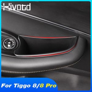 Organisateur de voiture Hivotd poignée de porte boîte de rangement conteneur accessoires intérieurs pièces de Modification pour Chery Tiggo 8/Tiggo Pro 2021-2021