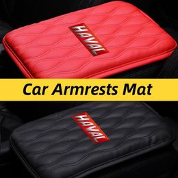 Auto Organizer Logo Armsteun Pad voor Haval Jolion H2S H5 F7X M4 H6 2022 H9 H8 H7 H3 F7 H2 M2 Centrale Console Seat Box Mat Beschermhoes