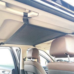 Organizador de coche, unidad de malla, red de almacenamiento para techo, bolsillo, bolsa Interior, decoración de carga para maletero, accesorios para automóvil