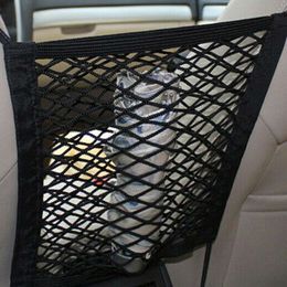 Auto -organisator Mesh stoel achterste achterste tas huisdier vrachtdoek universele multifunctionele opslag puinzakken