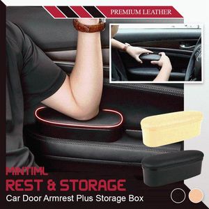 Organisateur de voiture Mintiml Rest Storage Fonctionnel Accoudoirs Porte En Cuir Ergonomique Auto Intérieur Pièces Bras Coude Soutien Rehaussement Pad