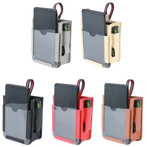 Organisateur de voiture multifonctionnel évent pochette de rangement en cuir PU automobile téléphone portable porte-poche pièce de monnaie clé stylo