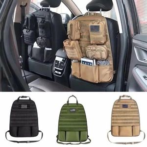 Organizador de automóviles Multifuncional Oxford Tela Asiento trasero Back Multi Pocket Bolsa de almacenamiento Protectores de asiento para viaje Viaje Niños