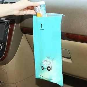 Organizador de coche Uds./paquete, bolsa de basura creativa, tipo adhesivo, almacenamiento de coches desechables, cubo de basura colgante, suministros interiores para vehículo