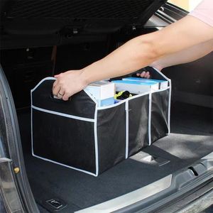 Organisateur de voiture Portable pliable, boîte de rangement de poche de coffre, sac de chargement, conteneur de rangement intérieur automobile