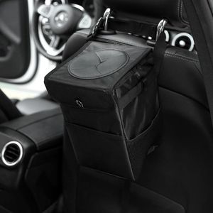 Car Organizer Portable Folding Storage Bag Trash Bin Cans Waterproof Oxford Cloth Garbage Holder Rubbish Cases Interior