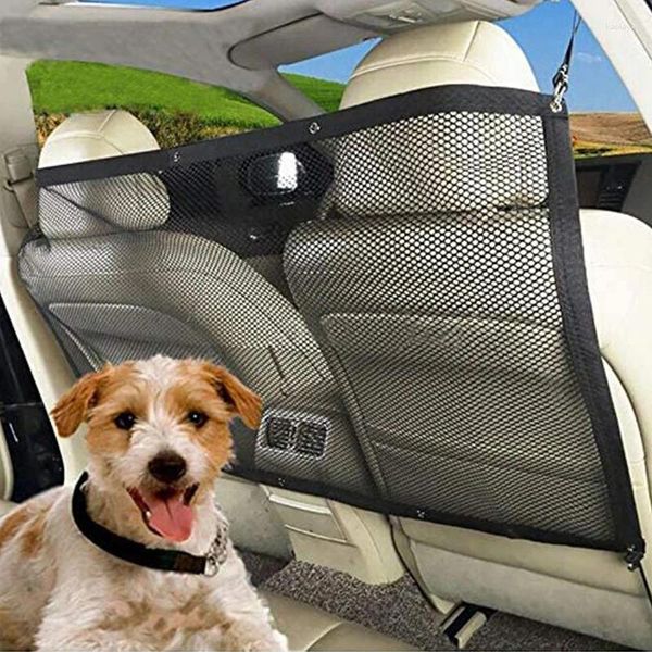 Organisateur de voiture pratique pour chien de compagnie, filet de Protection du siège arrière, clôture de séparation, barrière de sécurité, maille d'isolation de voyage, adapté à tout véhicule