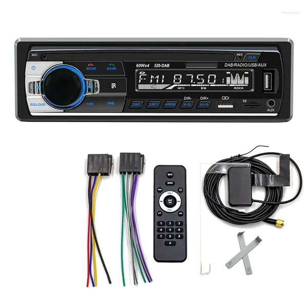 Organizador de automóvil Radio DAB MP3 Player Multimedia Player JSD-520 AM FM Audio Receptor estéreo como se muestra 12V en Dash 1Din Bluetooth