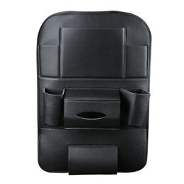 Organisateur de siège de voiture universel en cuir PU, sac de rangement étanche, pochette suspendue multi-poches, accessoires d'aménagement intérieur automobile 238h