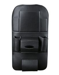 Organizador de asiento de coche, bolsa de almacenamiento impermeable de cuero PU Universal, bolsa colgante de múltiples bolsillos, accesorios de disposición Interior de coche 4064669