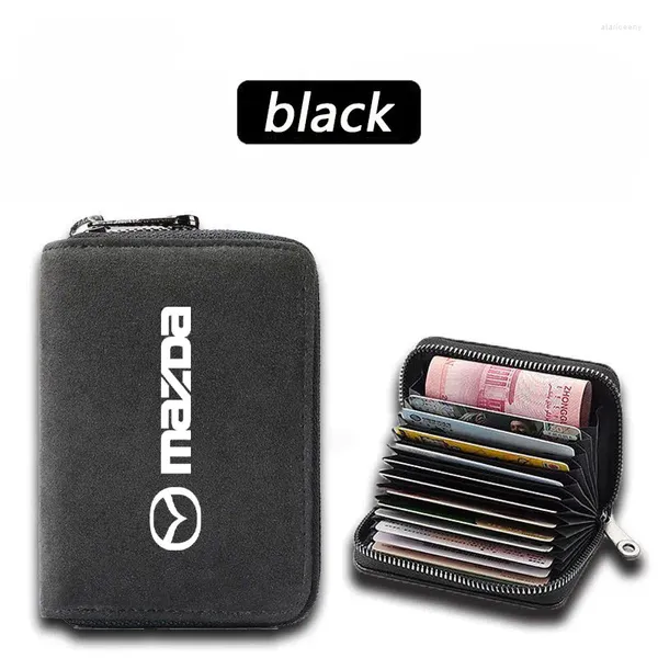 Organizador de automóviles Cartera suave en paquete de mano Gamuza para Mazda 3 Bk Bl Bj Bn 323 Axela Atenza CX-3 CX-4 CX5 CX-7 CX-9 Accesorios para automóviles