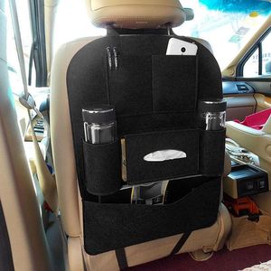 Organisateur de voiture sac de rangement boîte universelle siège arrière pochette siège arrière housses de protection accessoires Auto