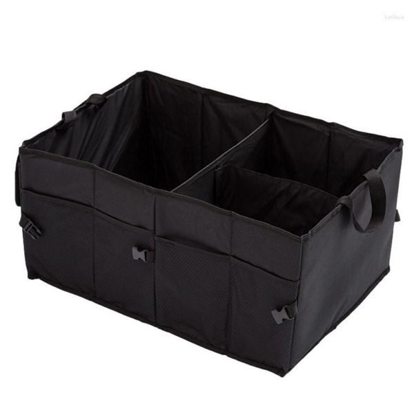 Coffre de rangement pliable à plusieurs compartiments, organisateur de voiture, coffre de rangement pour SUV automobile de collations