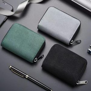 Auto -organisator suede rijbewijs tas visitekaartje houder portemonnee voor n Veloster Kona Tucson Line Accessories