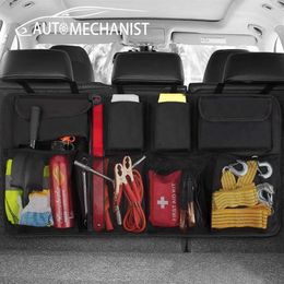 Organisateur de voiture coffre boîte jouets conteneur de stockage de nourriture sacs Auto intérieur accessoires organisateurs pour siège arrière Pocket275t