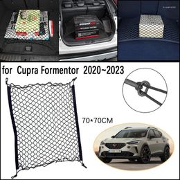Filet de rangement élastique pour coffre de voiture, maille réseau pour Cupra Formentor 2024, crochet fixe pour bagages, filet de chargement, accessoires d'organisation