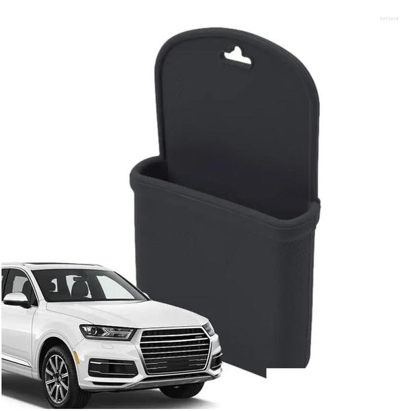 Organisateur de voiture Coffre de stockage Air Vent Pouch Box Lunettes résistantes à l'usure Porte-téléphone Coin Key Card Case Drop Livraison Automobiles Motorc Ot0Qm