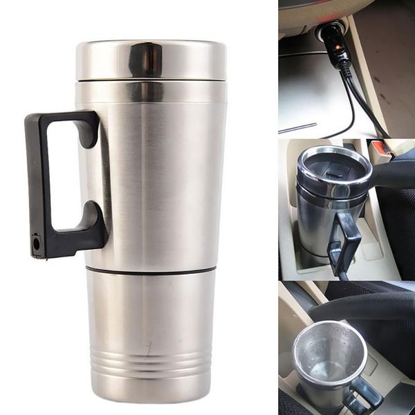 Organisateur de voiture chauffe-eau tasse tasse chauffante électrique bouilloire allume-cigare chauffant