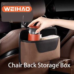 WeiHao – sac de rangement pour dossier de siège de voiture, sac de rangement multifonctionnel pour dossier de chaise, tasse d'eau, sac de mouchoirs, sac poubelle de rangement Q231109