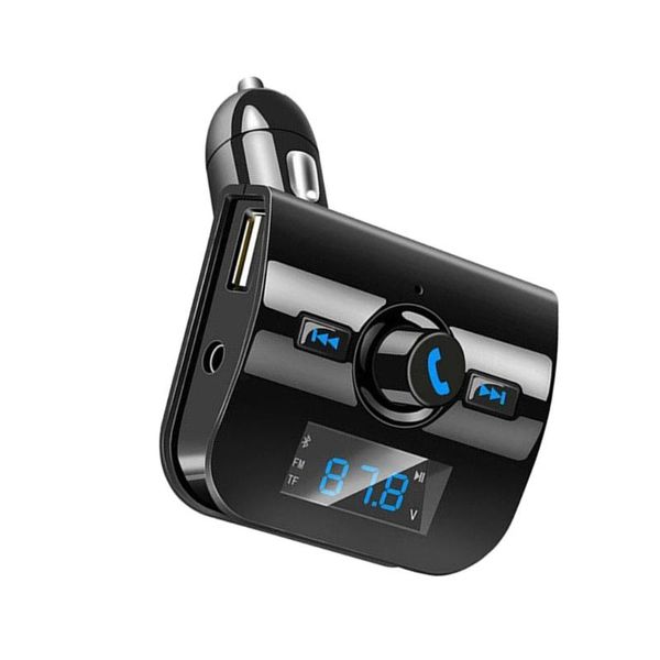 Organizador de coche XK760 Kit inalámbrico Bluetooth Transmisor FM Manos libres LCD Reproductor de MP3 USB