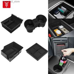 Organisateur de voiture YZ pour Tesla modèle 3 modèle Y organisateur de console centrale pour TESLA voiture modèle 3modelY accoudoir boîte de rangement cachée accessoires intérieurs Q231109