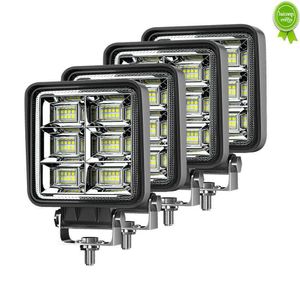 Auto Overige Auto-elektronica Nieuw 4 stuks Inch Aluminium 144W Led 4X4 Werklamp 3030 48Smd Koplampen voor Vrachtwagens Tractor Off Road Mistlamp Dh7Yp