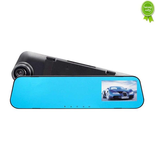 Otros automóviles Electrónica para automóviles Nuevo Dvr HD 1080P Cámara Grabar 4 Grabadora de espejo de video digital 120 grados Gran angular Dash Cam Registrador Sun Dhq4Z
