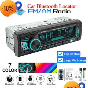 Voiture Autre Auto Electronique Nouvelle Radio O 1Din Bluetooth Stéréo Lecteur MP3 Transmetteurs FM 60Wx4 Entrée Aux Port ISO Support Siri Parking Dha7U