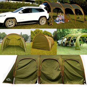 Auto outdoor draagbare camper tail tent familie zelfrijdende tour barbecue regenbestendige zonnescherm multi-person tent