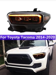 Piezas de coche conjunto de faros para Toyota Tacoma faro LED 2014-20 DRL luces de carrera señal de giro Luz De Carretera Ojo de Ángel