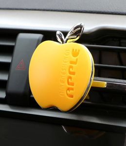 Auto parfum luchtverfrisser appelvorm originele geur oranje citroen appel aardbeien lavendel geur auto -accessoires6272363