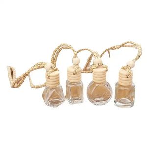 Bouteille de parfum de voiture 5ml 6ml 8ml 10ml 15ml, pendentif de voiture, diffuseur d'huiles essentielles, 12 modèles, désodorisant, parfum